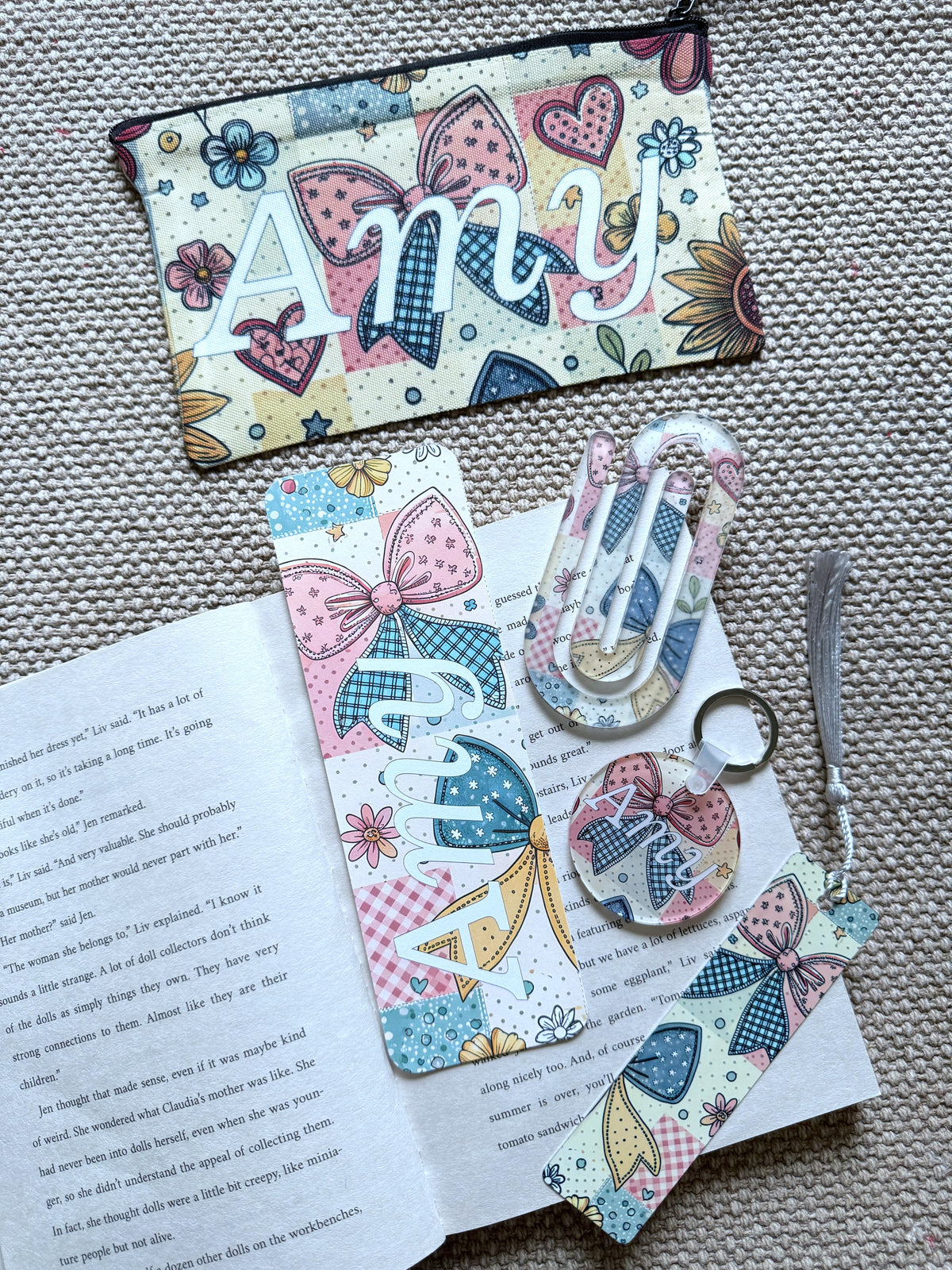 Personalized Book Lover Gift Set