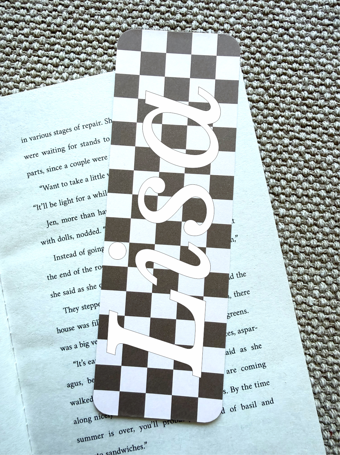 Personalized bookmark with your name