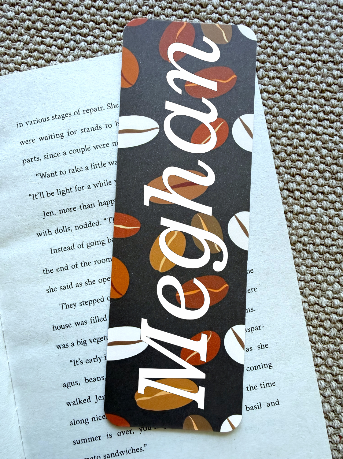 Personalized bookmark with your name