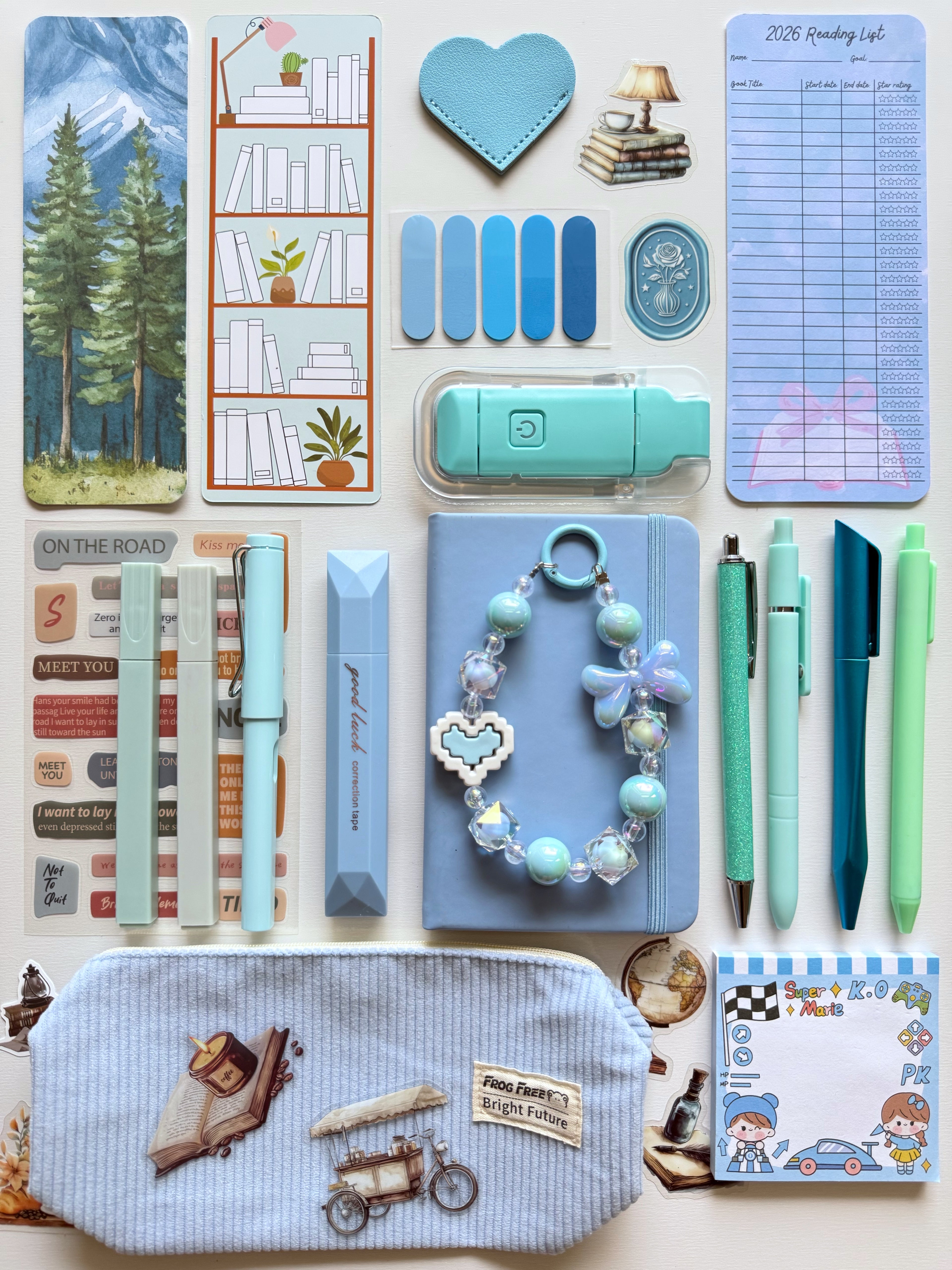 Blue Bookish Bundle (notebook A6)