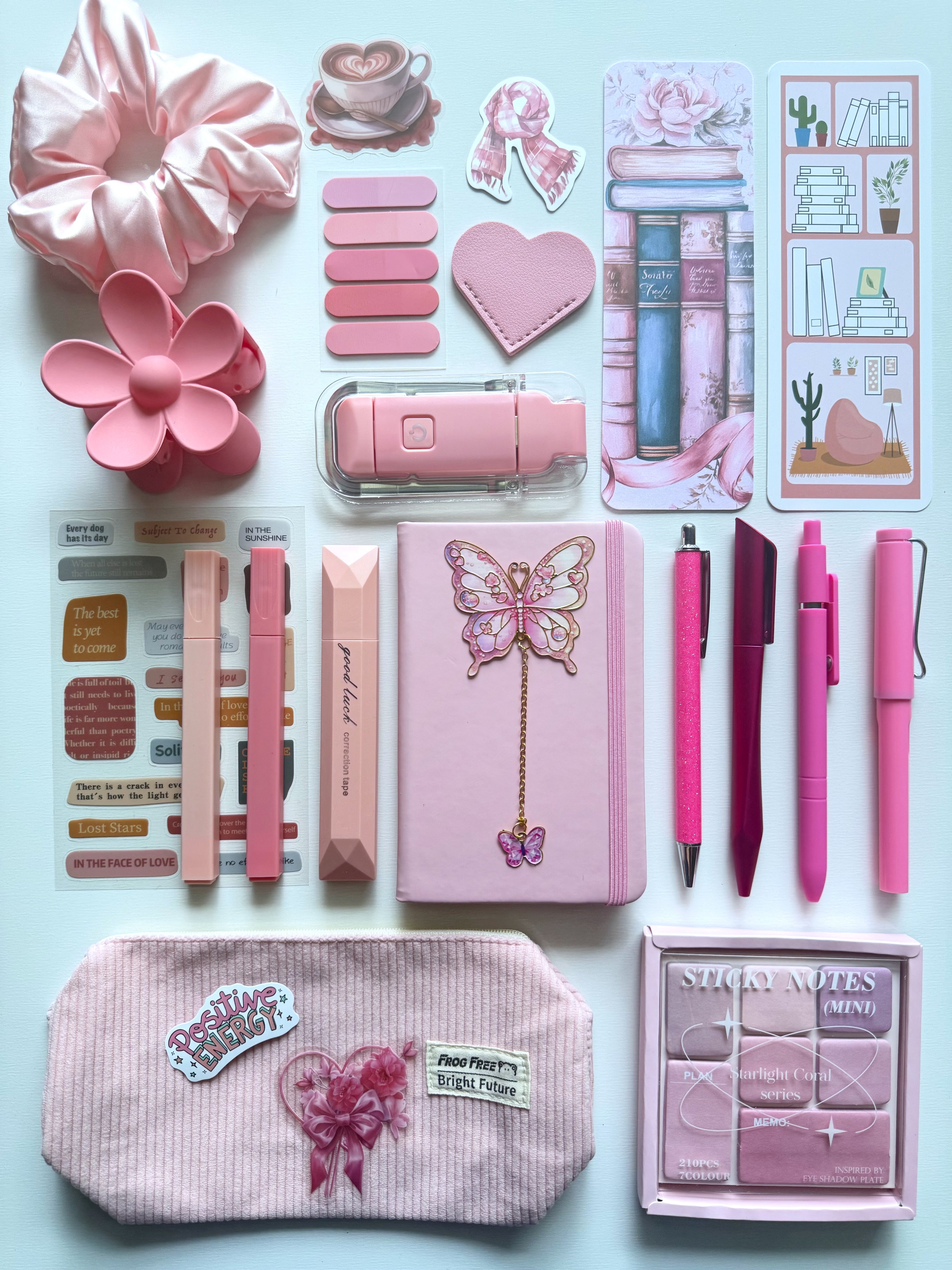 Pink Bookish Bundle (notebook A6)