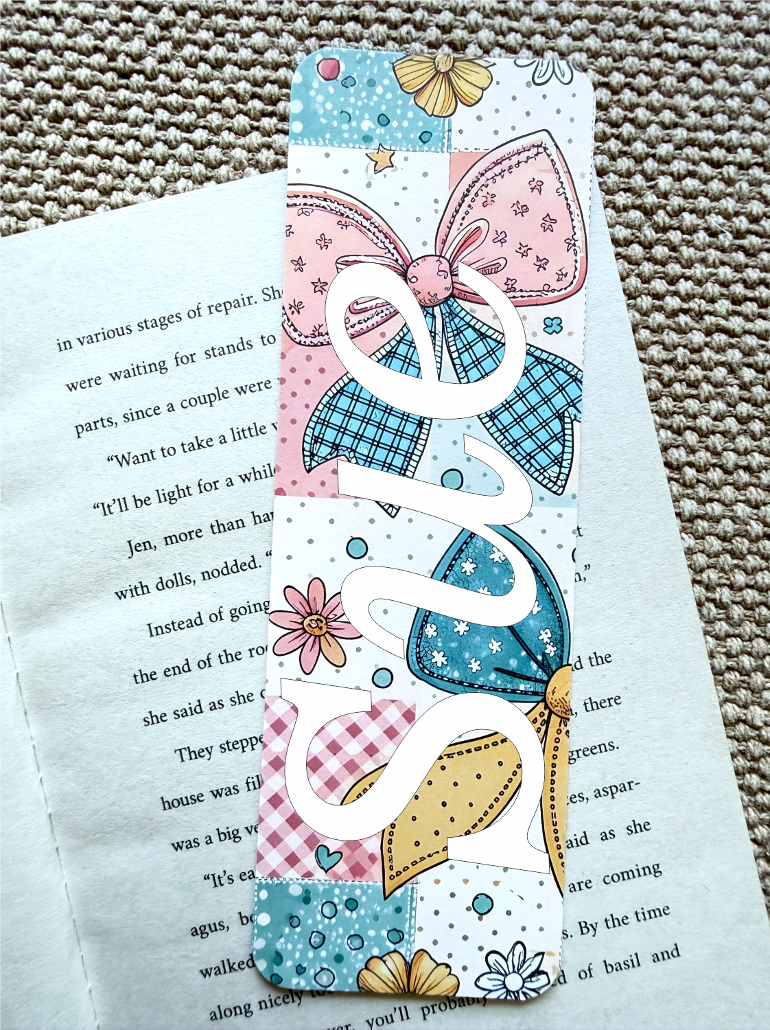 Personalized bookmark with your name