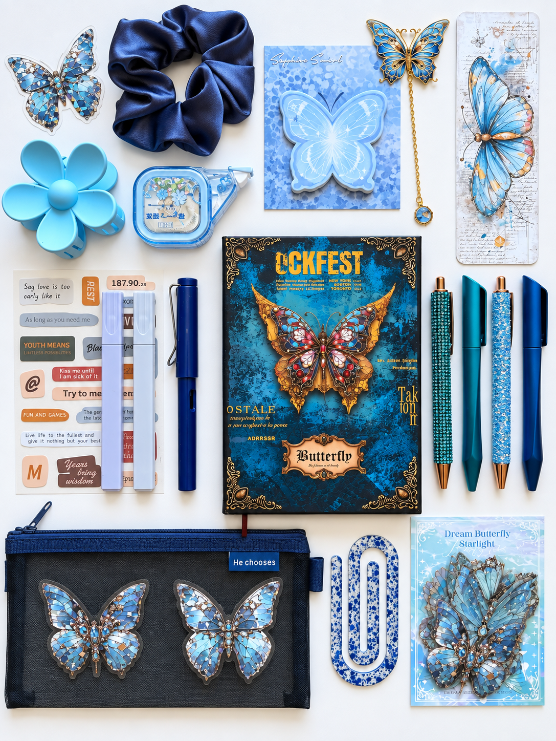 Butterfly Bookish Bundle (BLUE)