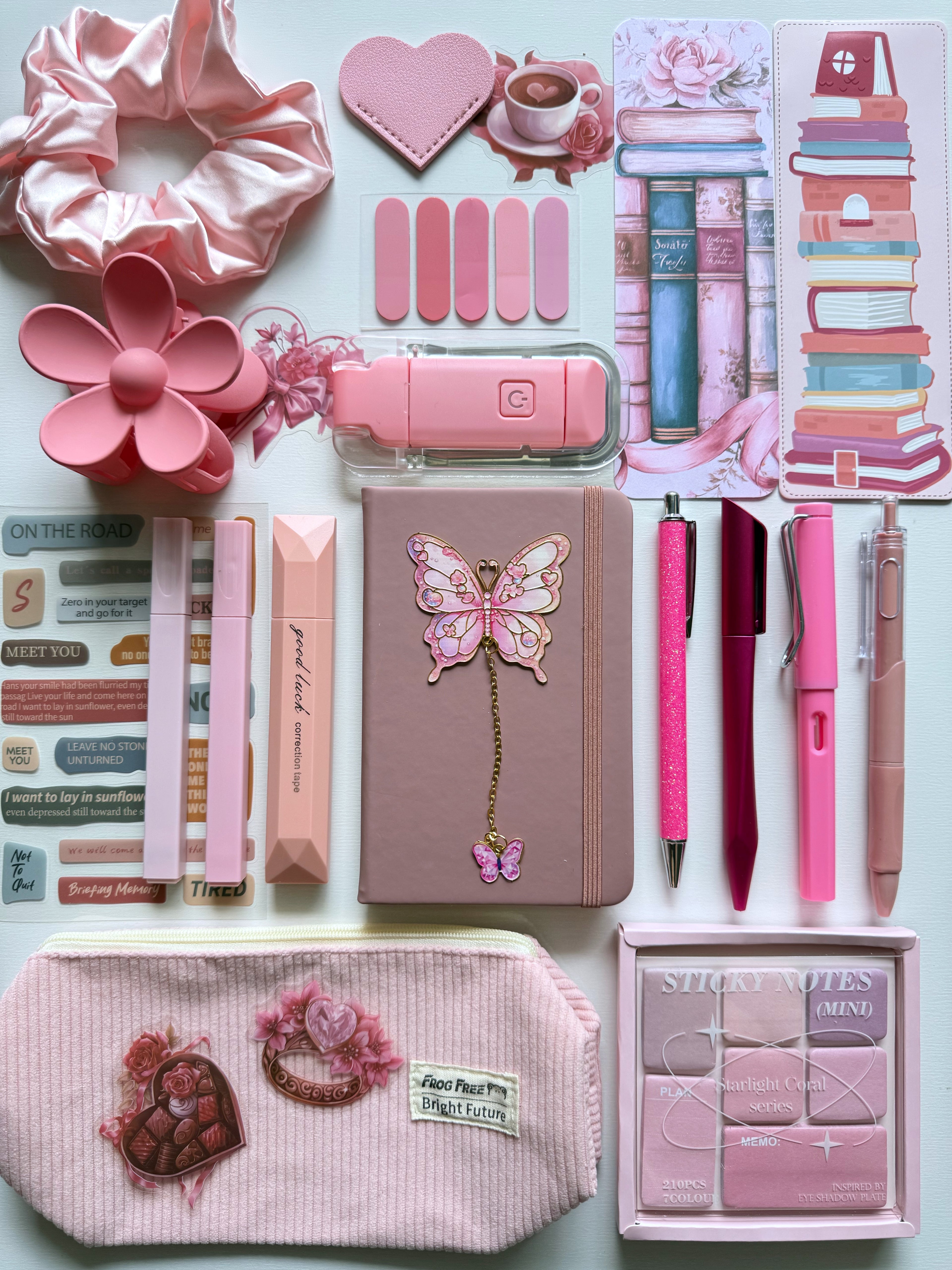 Dark Pink Bookish Bundle (notebook A6)