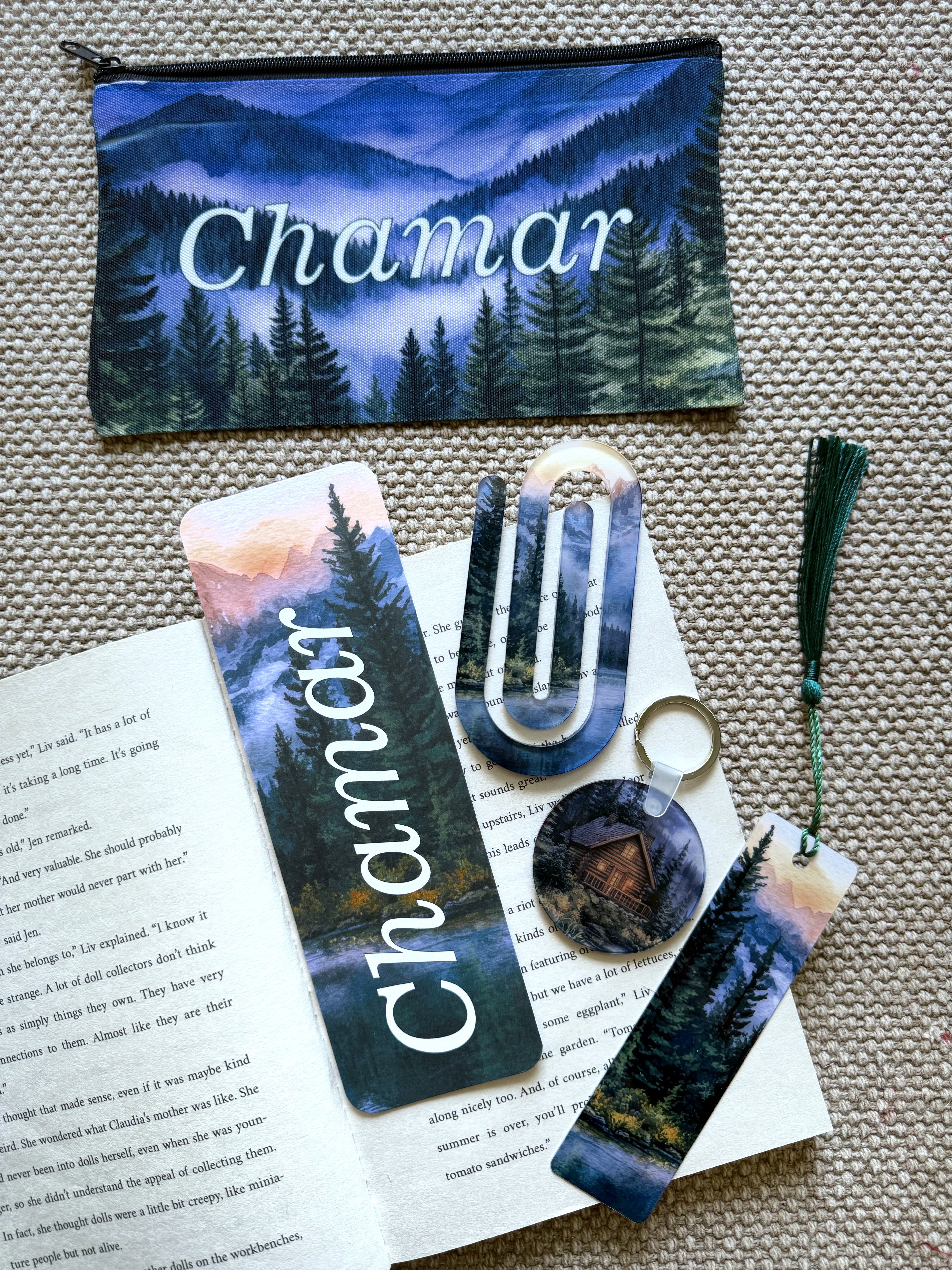 Personalized Book Lover Gift Set