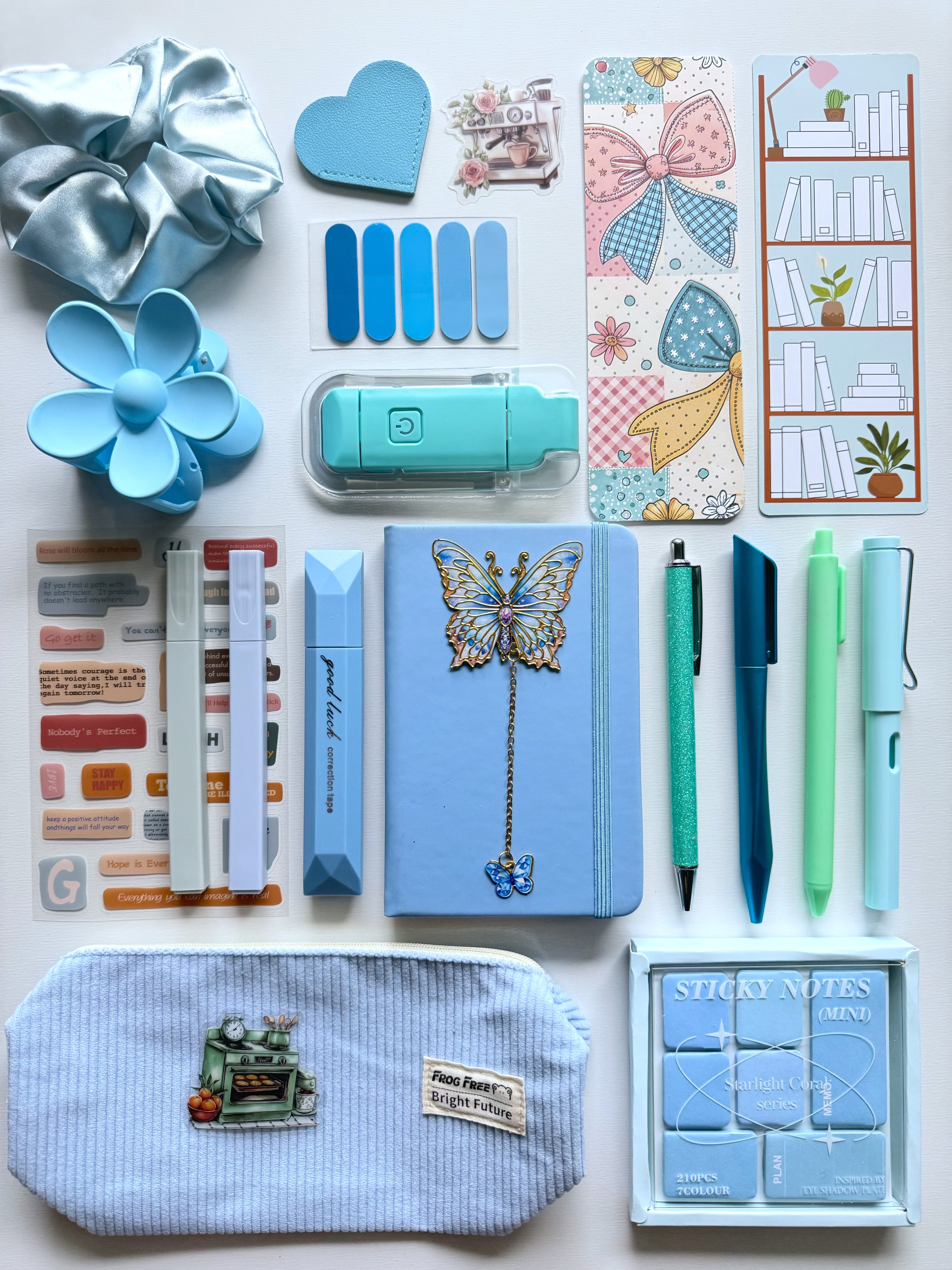 Blue Bookish Bundle (notebook A6)