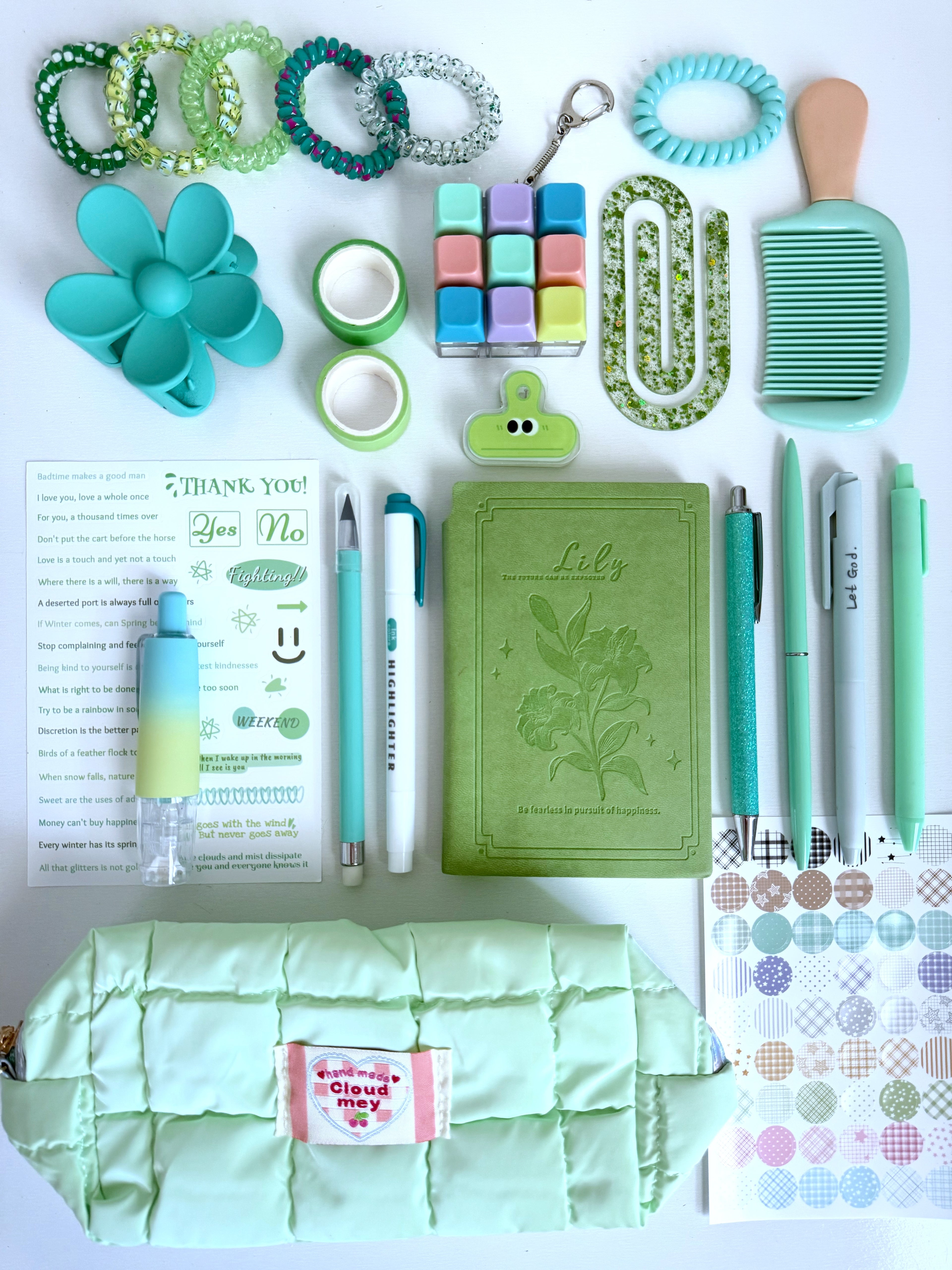 Green Bookish Bundle (A6)