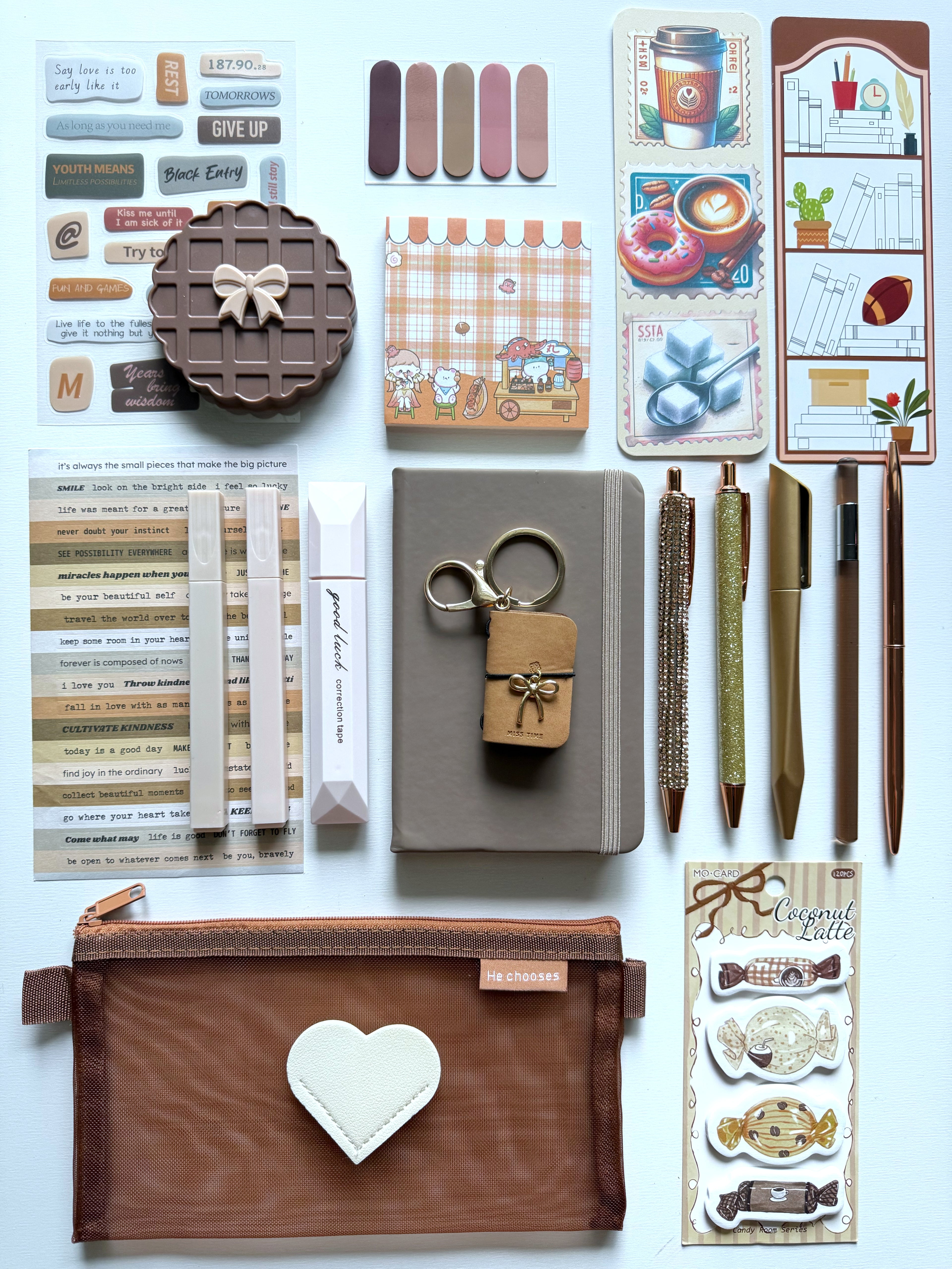 Milk Chocolate Bookish Bundle (notebook A6)