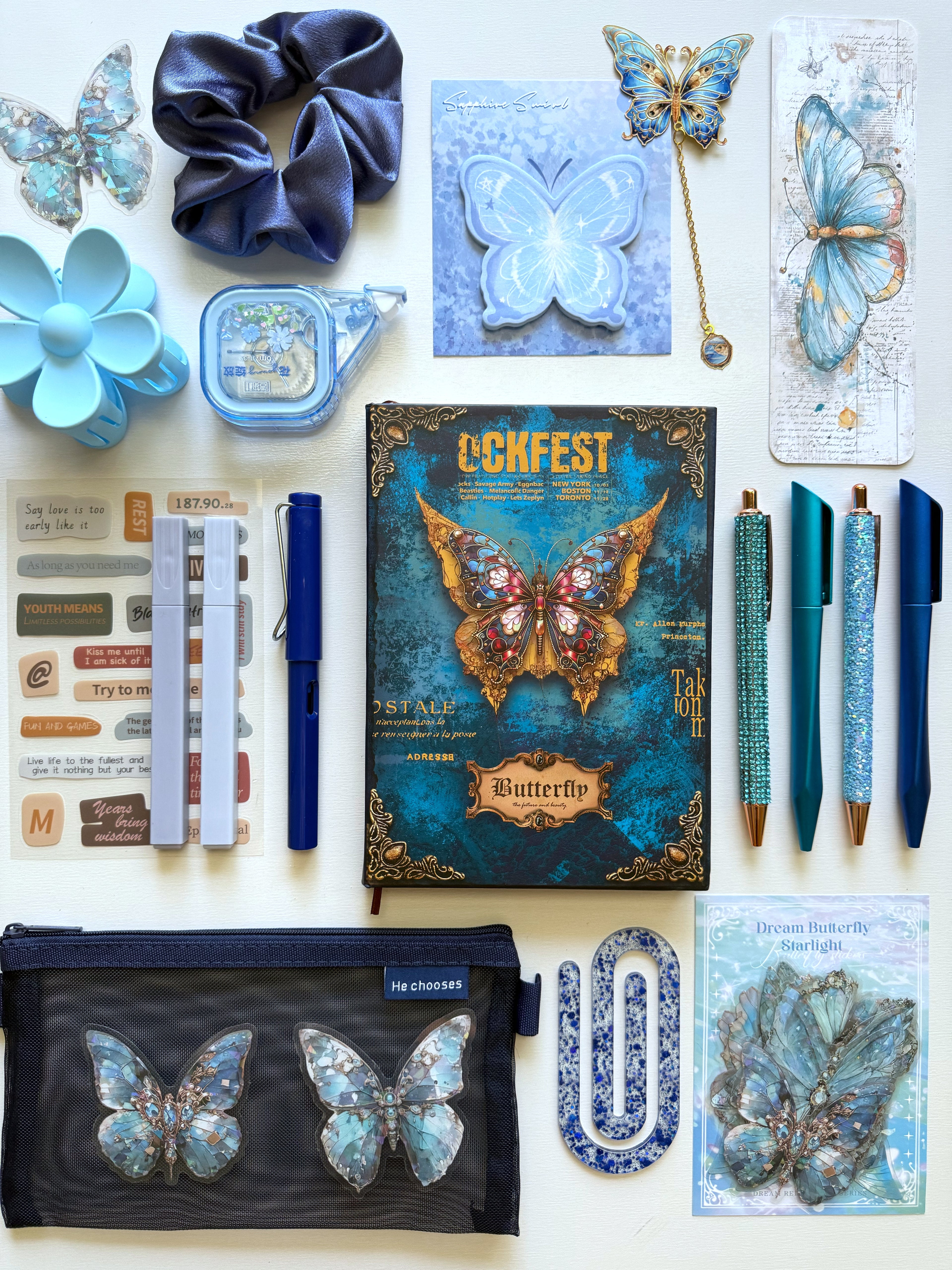 Butterfly Bookish Bundle (BLUE)
