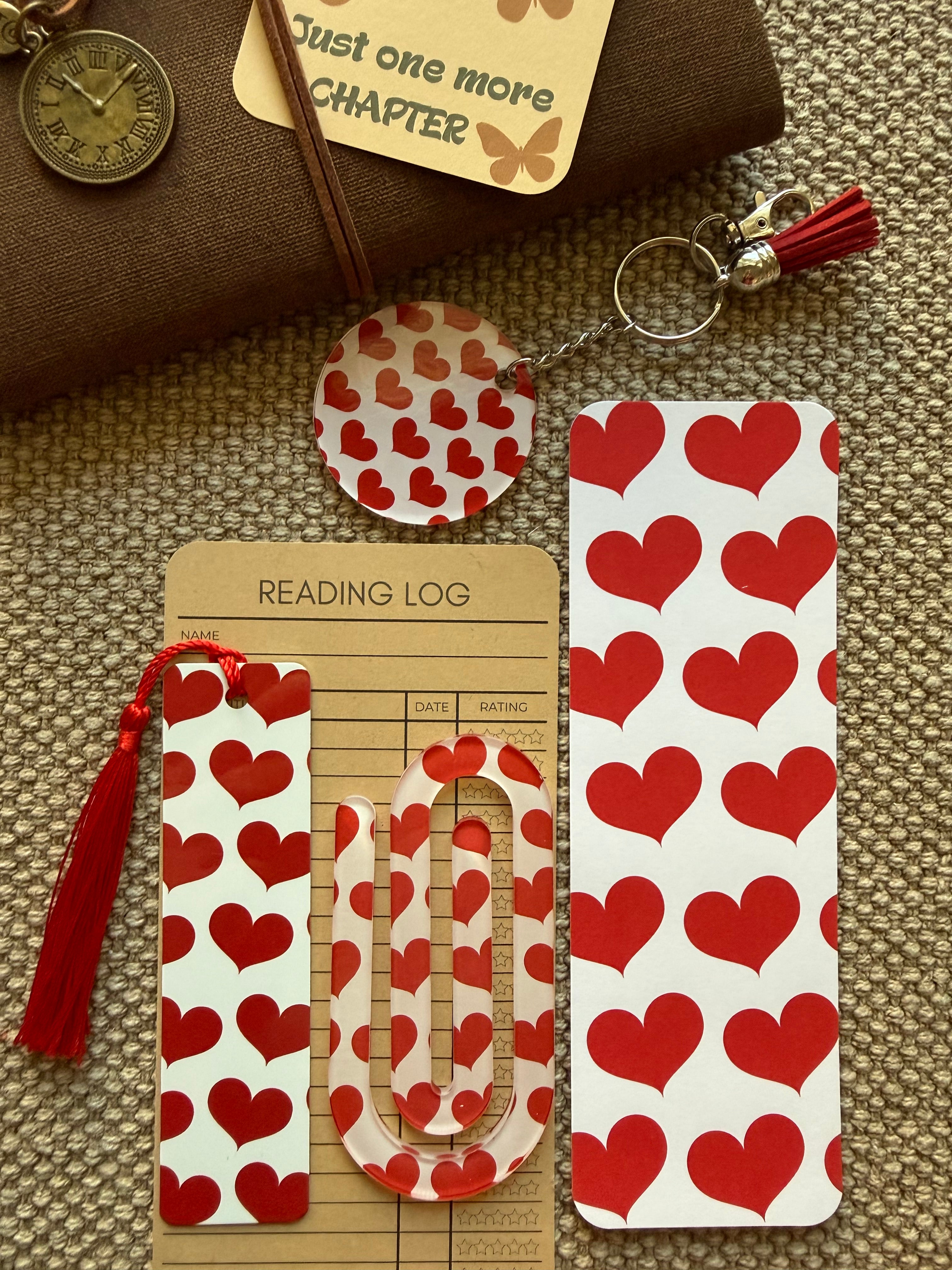 Bookmark Set and Keychain 4-in-1
