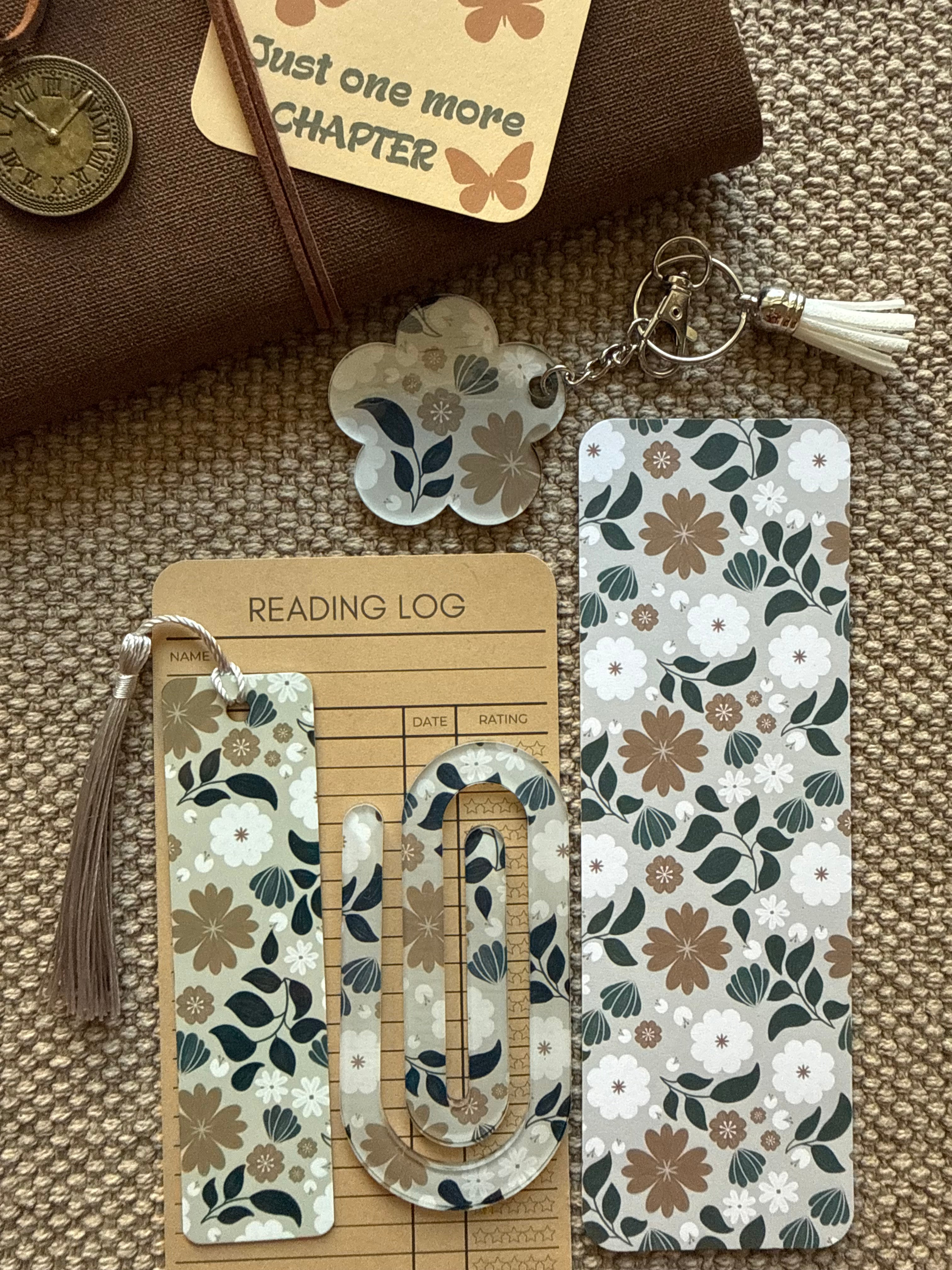 Bookmark Set and Keychain 4-in-1
