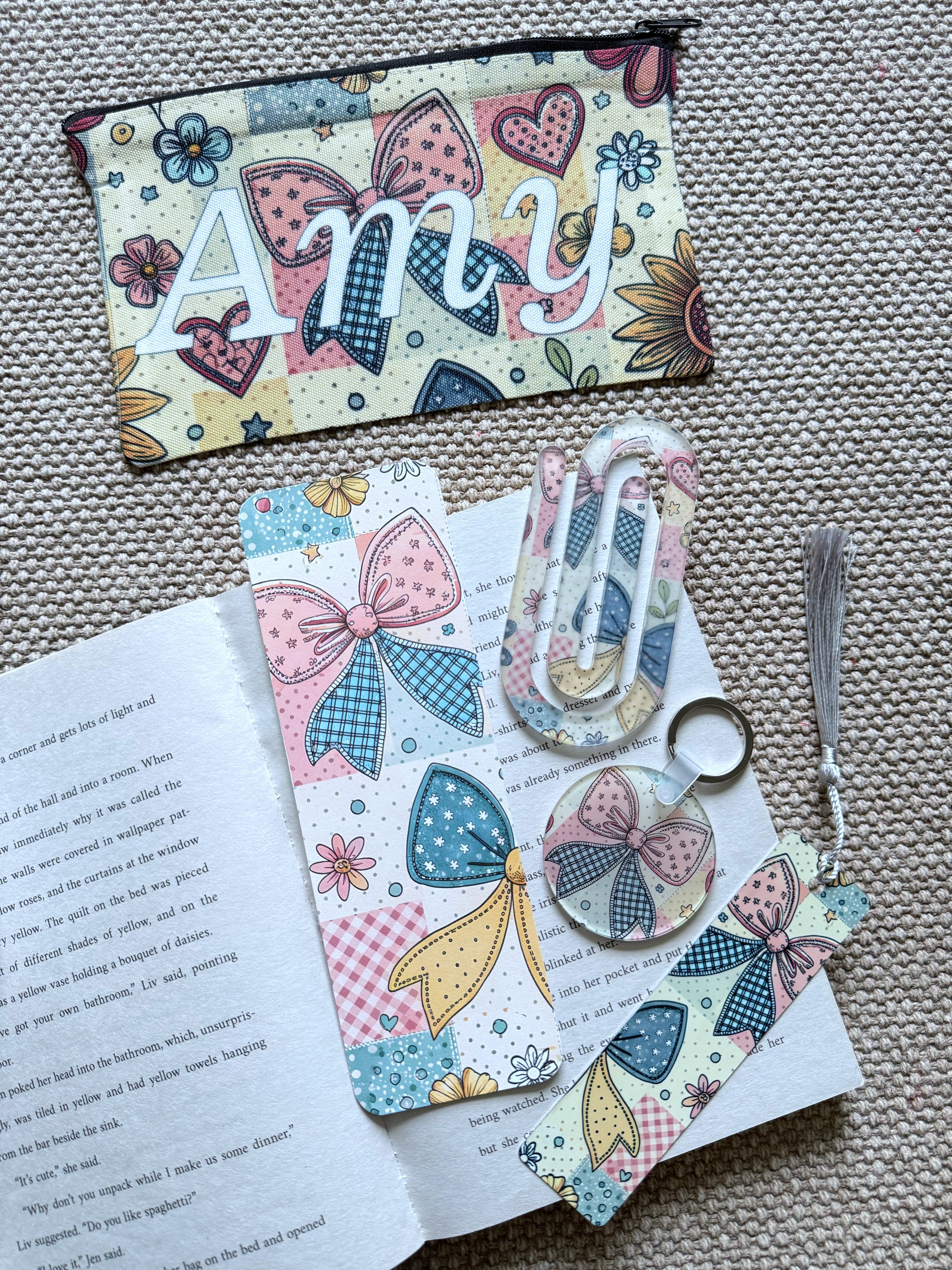 Personalized Book Lover Gift Set