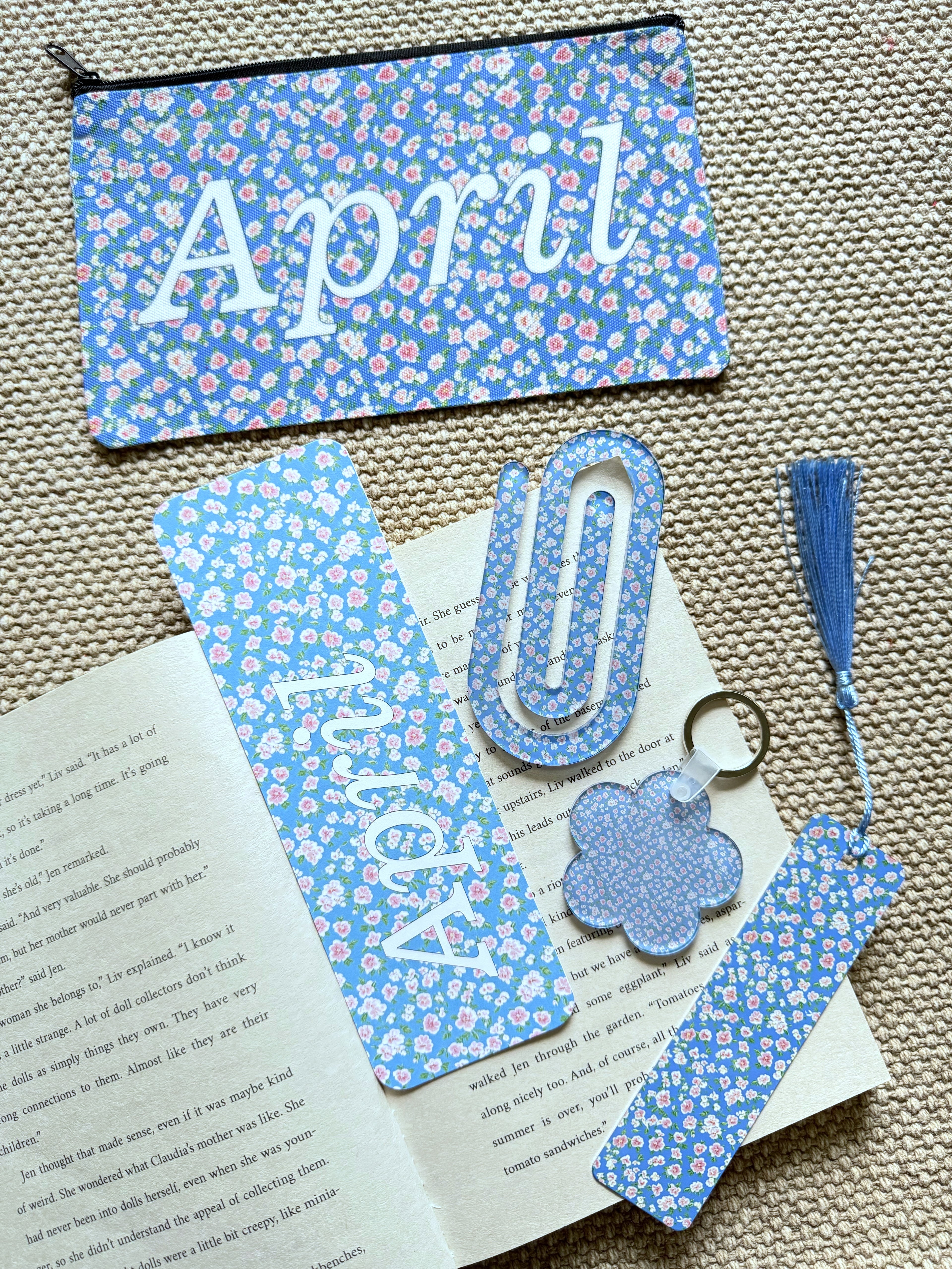 Personalized Book Lover Gift Set
