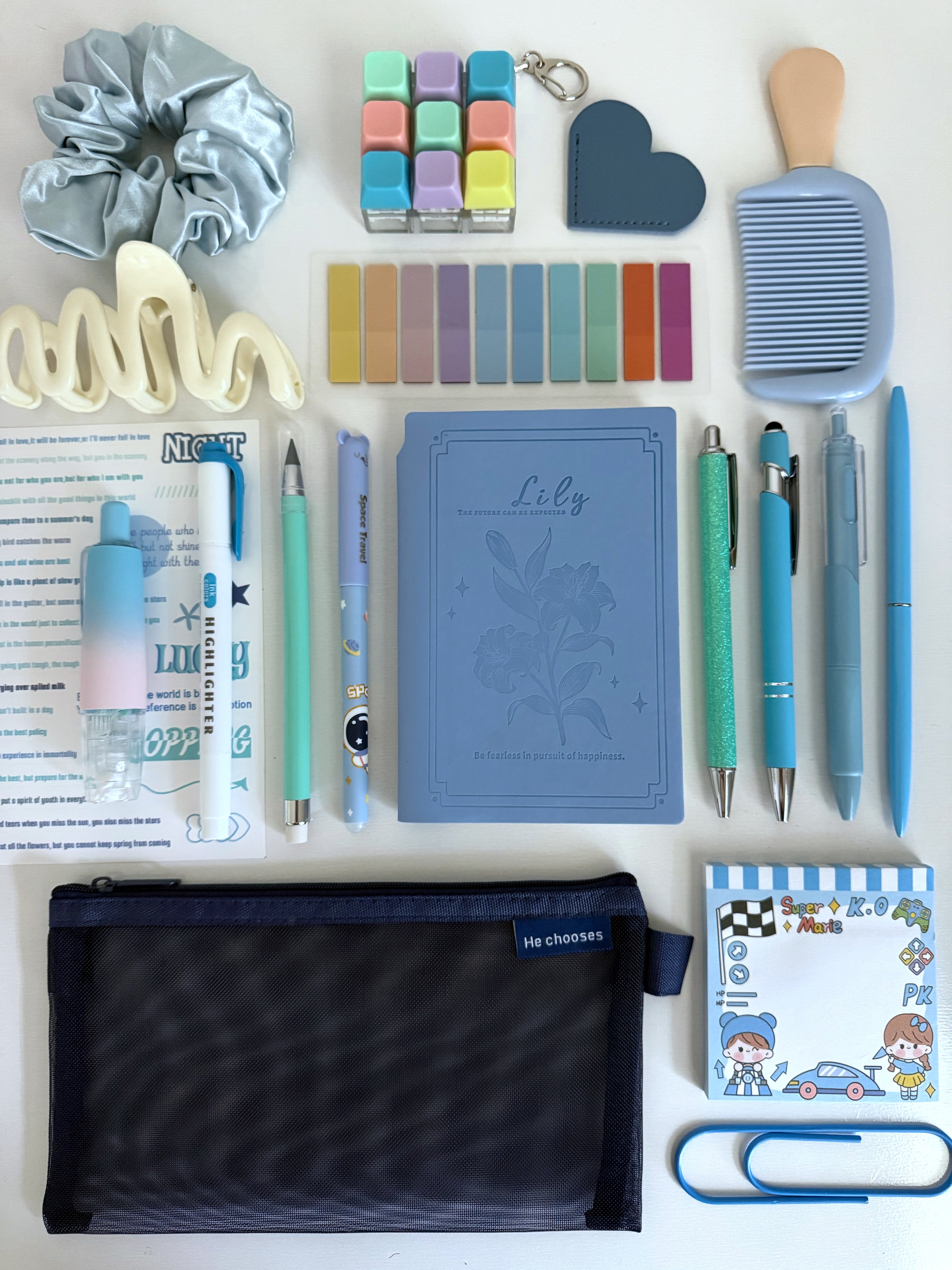 Blue Bookish Bundle (notebook A6)