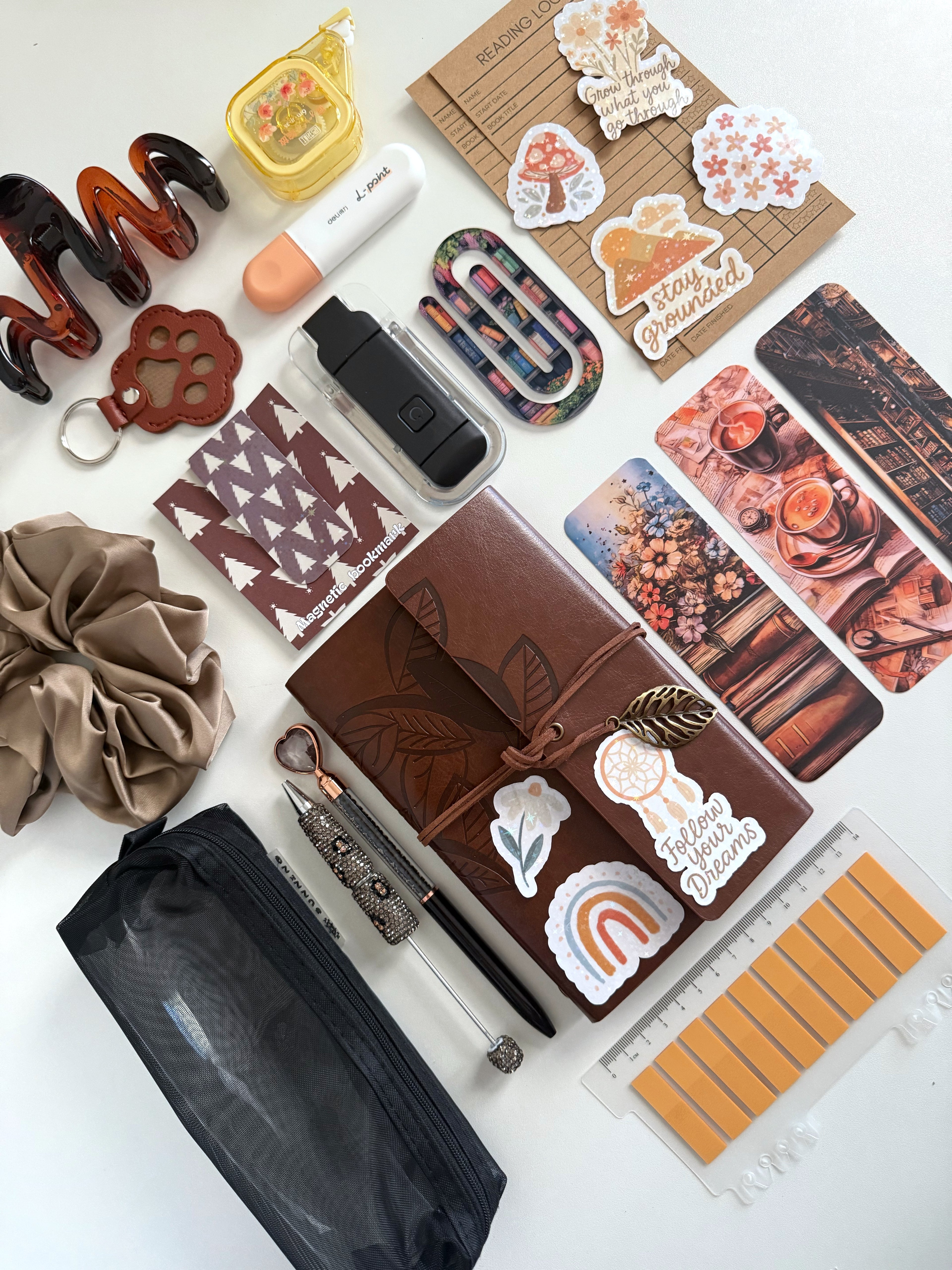 Bookish bundle COFFEE (notebook with leaves)