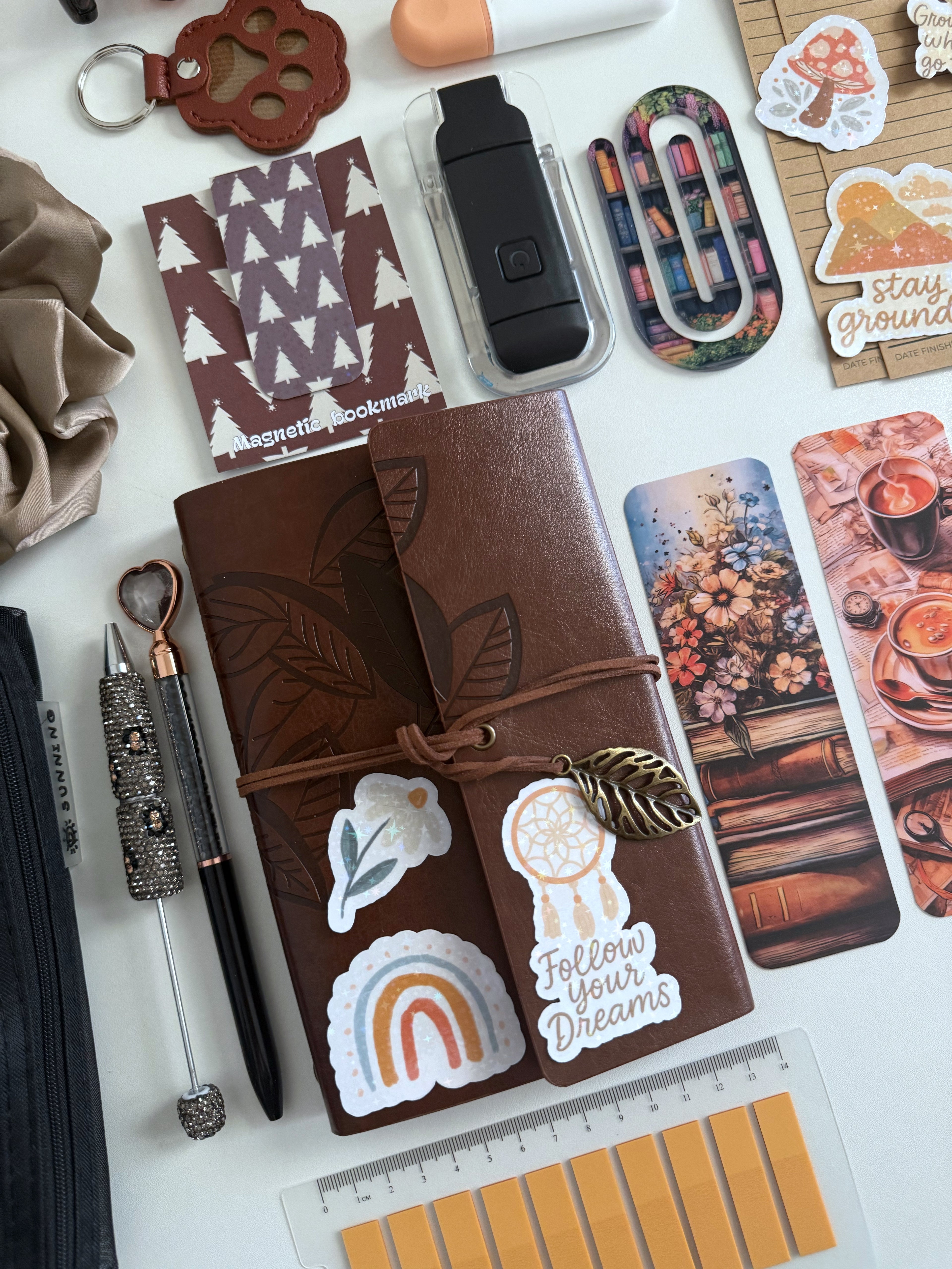 Bookish bundle COFFEE (notebook with leaves)