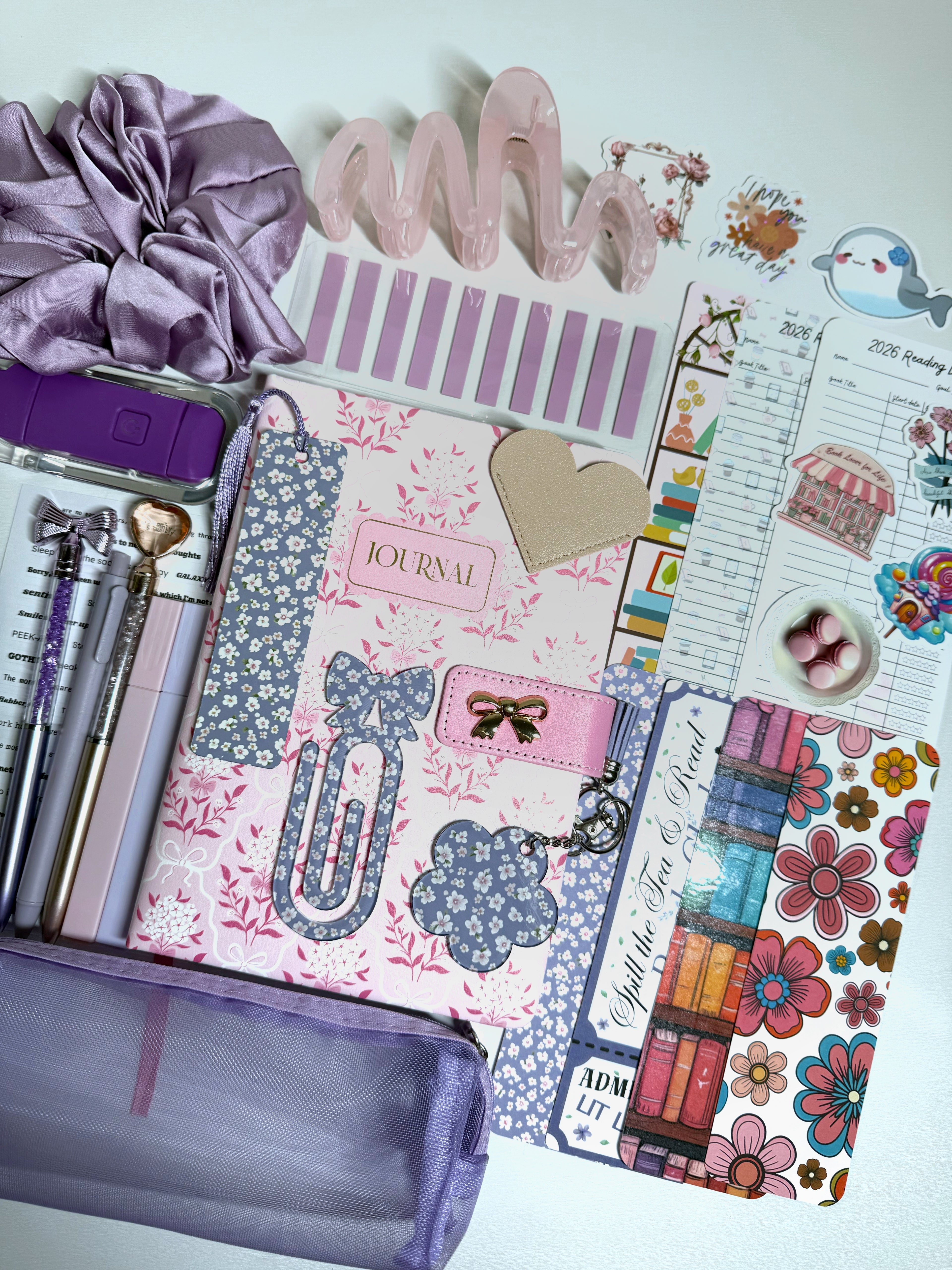 Pink/Purple Bookish Bundle
