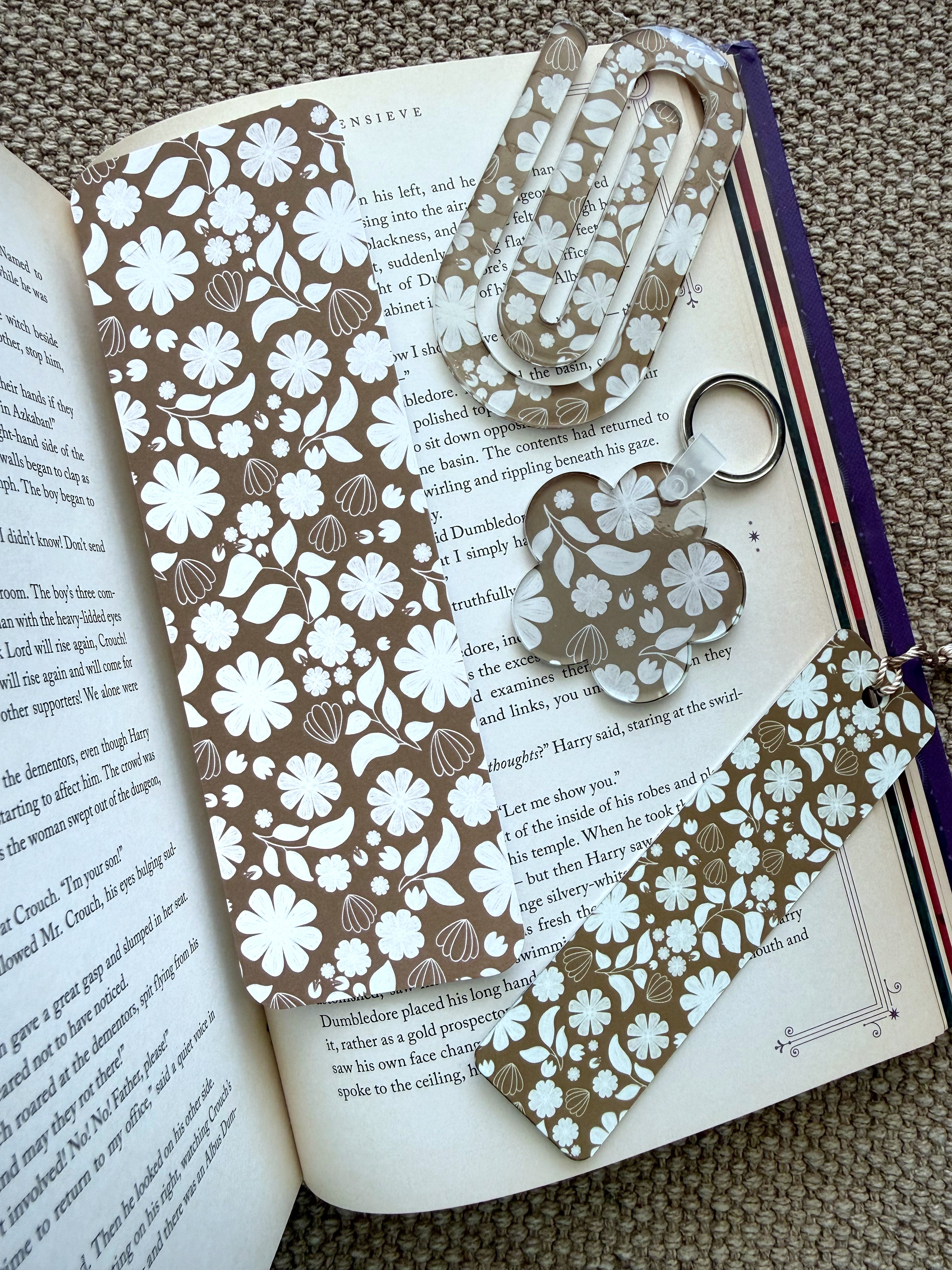 Bookmark Set and Keychain 4-in-1
