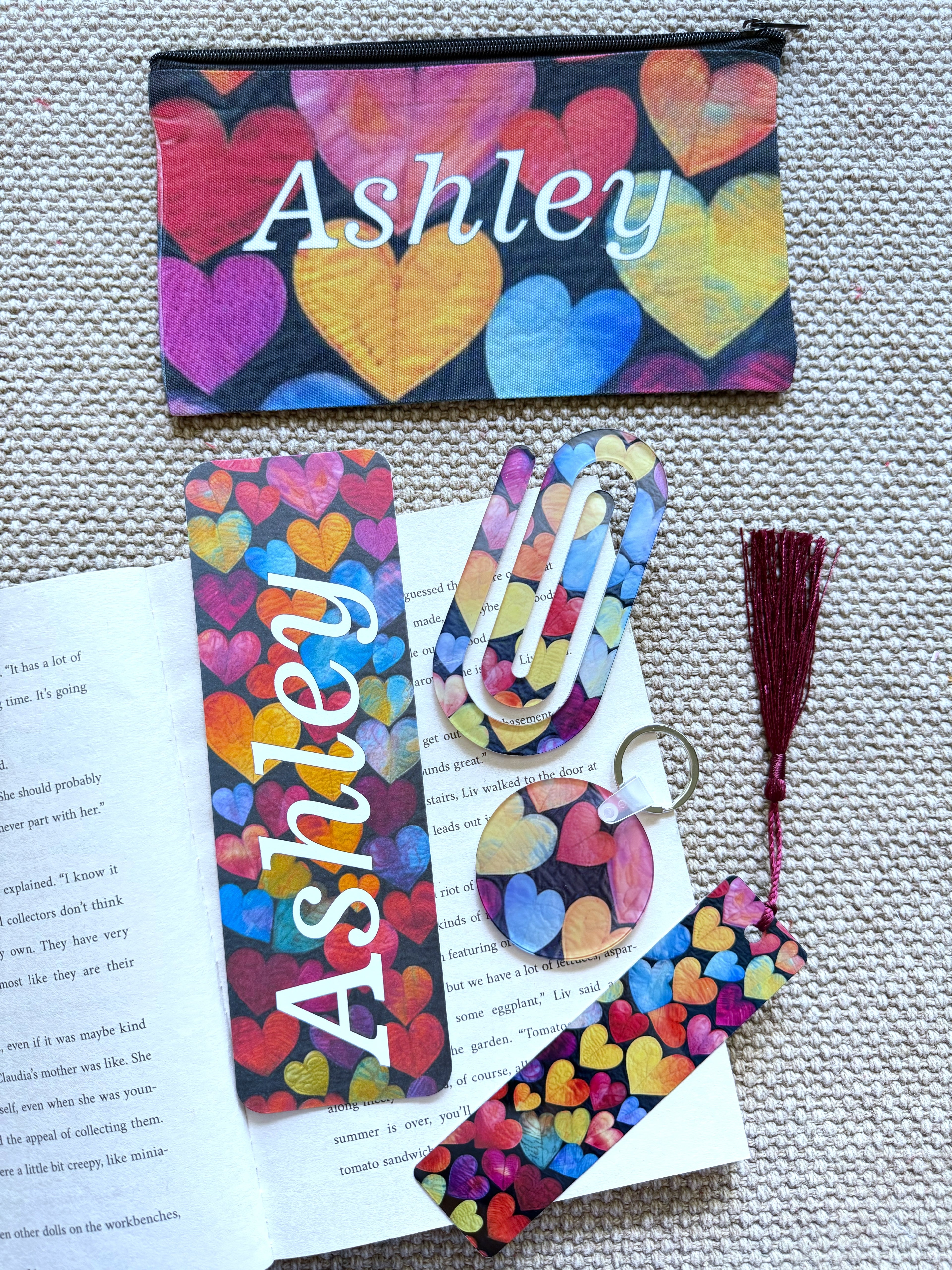 Personalized Book Lover Gift Set