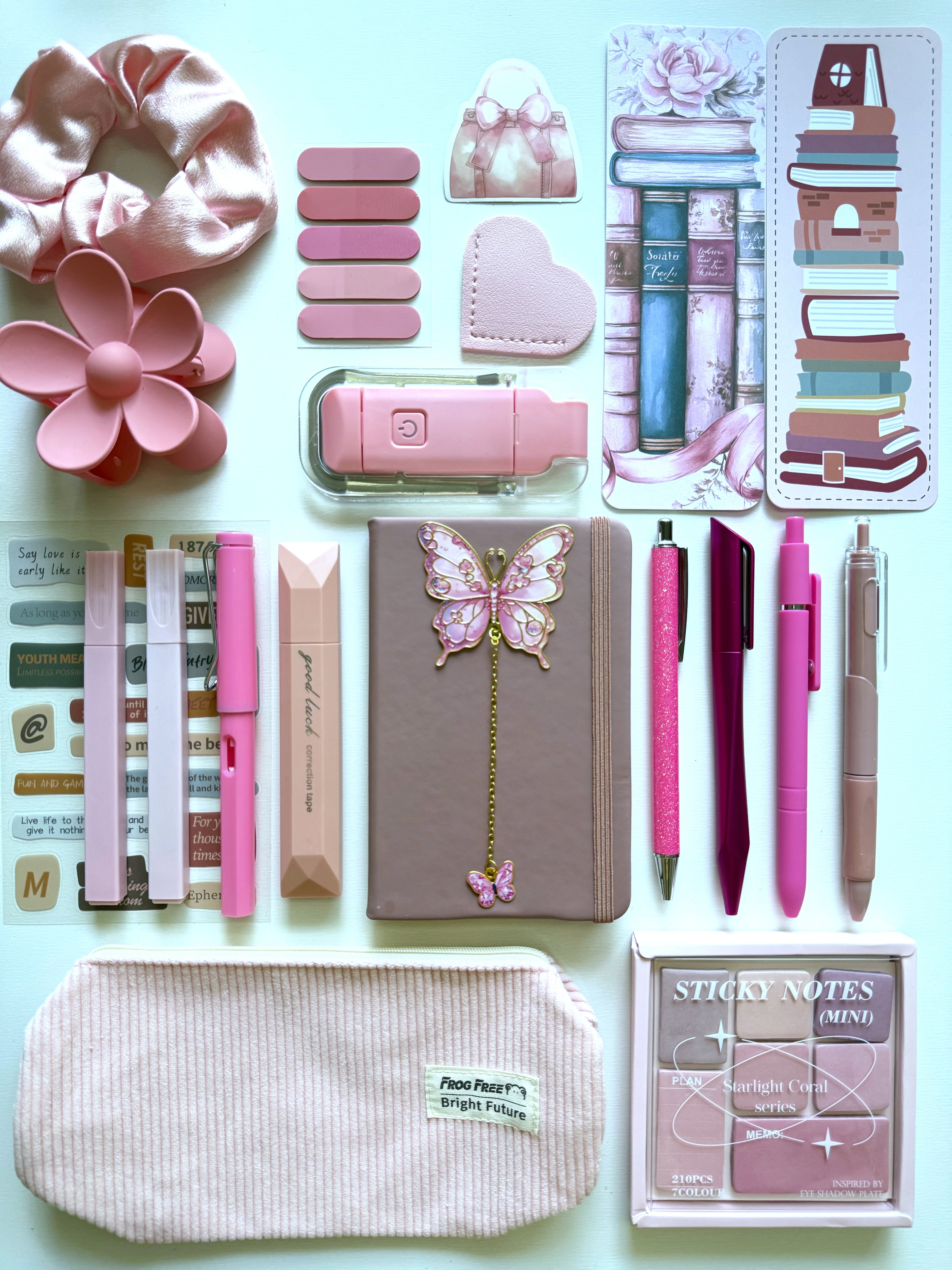 Dark Pink Bookish Bundle (notebook A6)